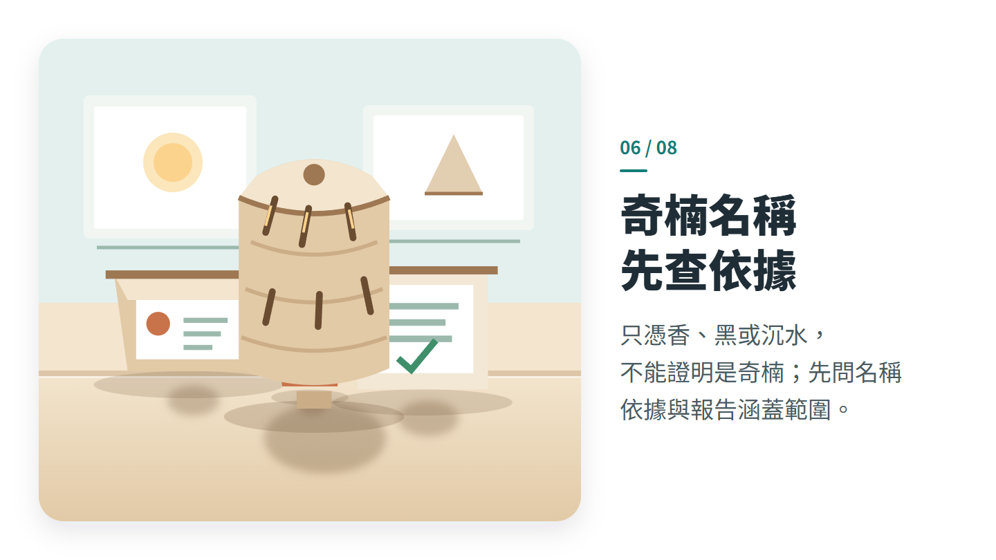 奇楠名稱 先查依據