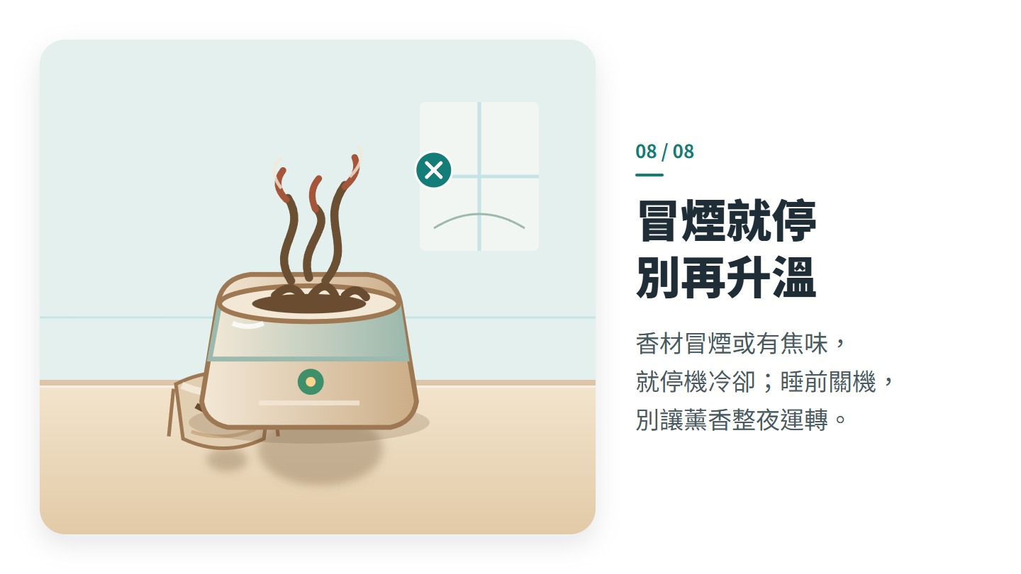 冒煙就停 別再升溫