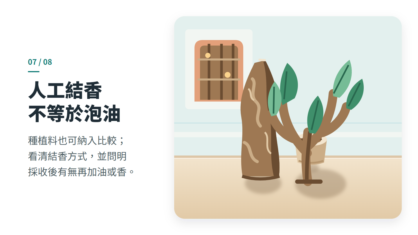 人工結香 不等於泡油