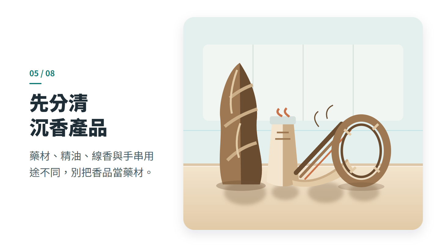 先分清 沉香產品