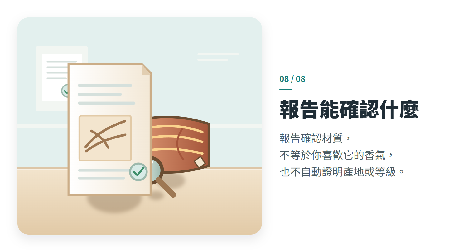 報告能確認什麼