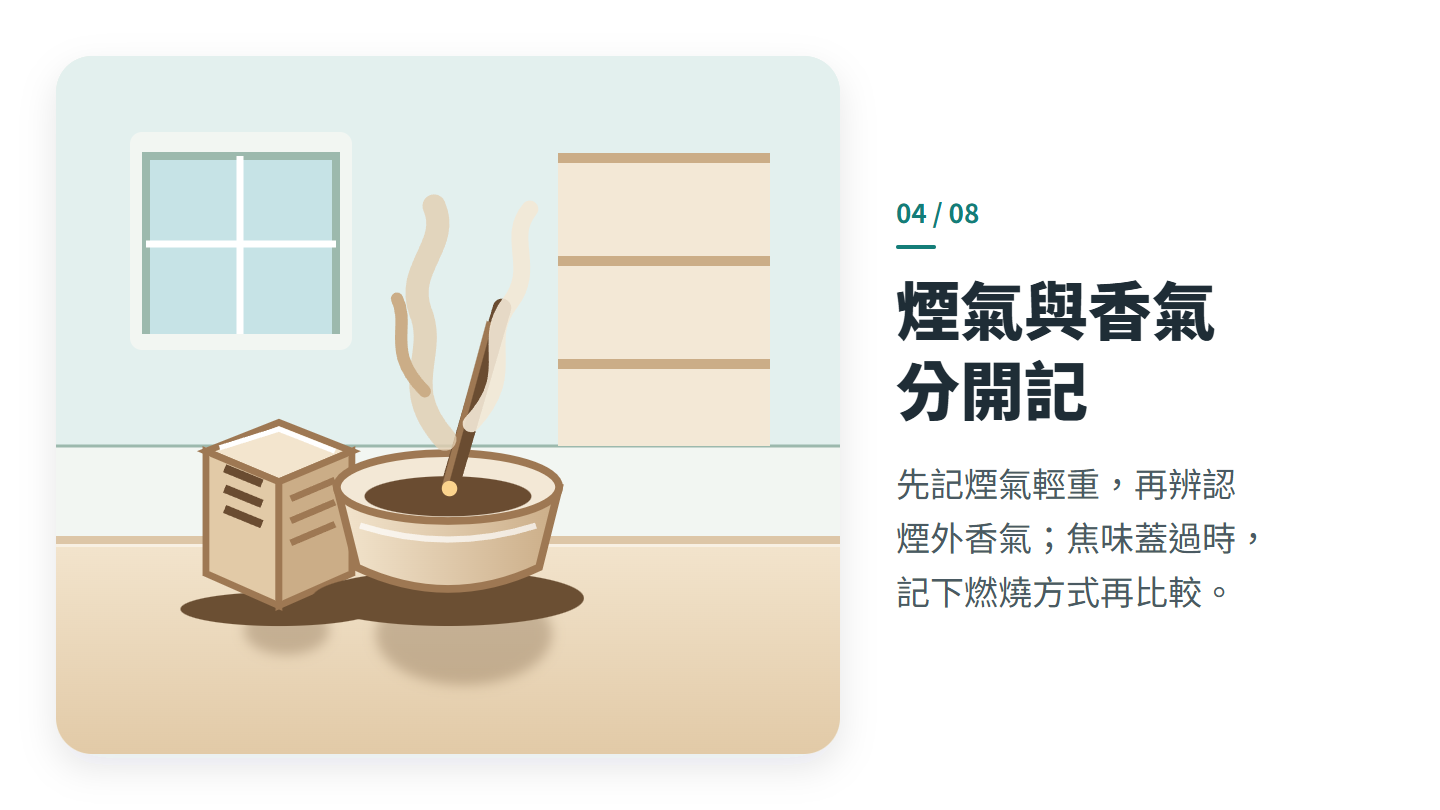 煙氣與香氣 分開記